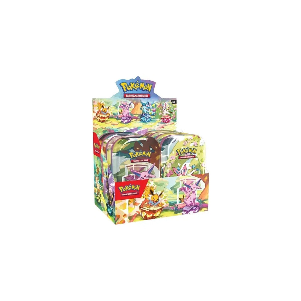 Prismatic Evolutions Mini Tin Display