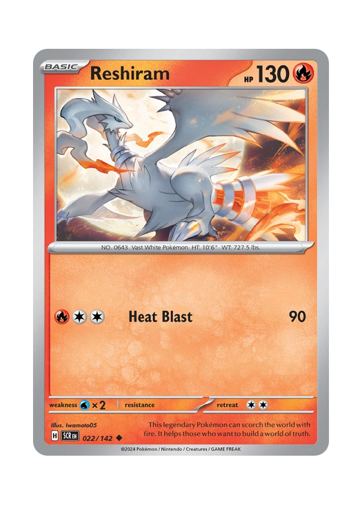 Reshiram – Stellar Crown (022)