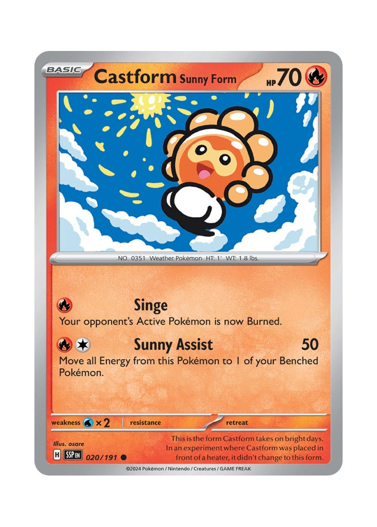 Castform Sunny Form – Surging Sparks (020)