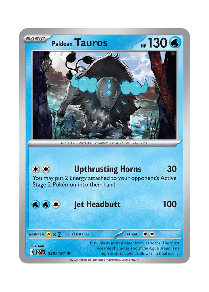 Paldean Tauros – Surging Sparks (039)