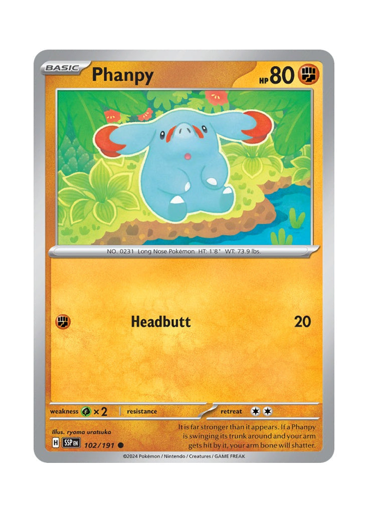 Phanpy – Surging Sparks (102)