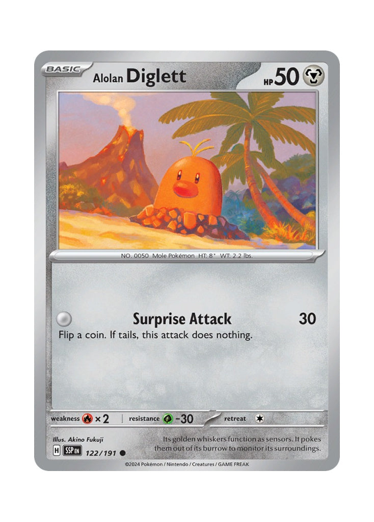 Alolan Diglett – Surging Sparks (122)