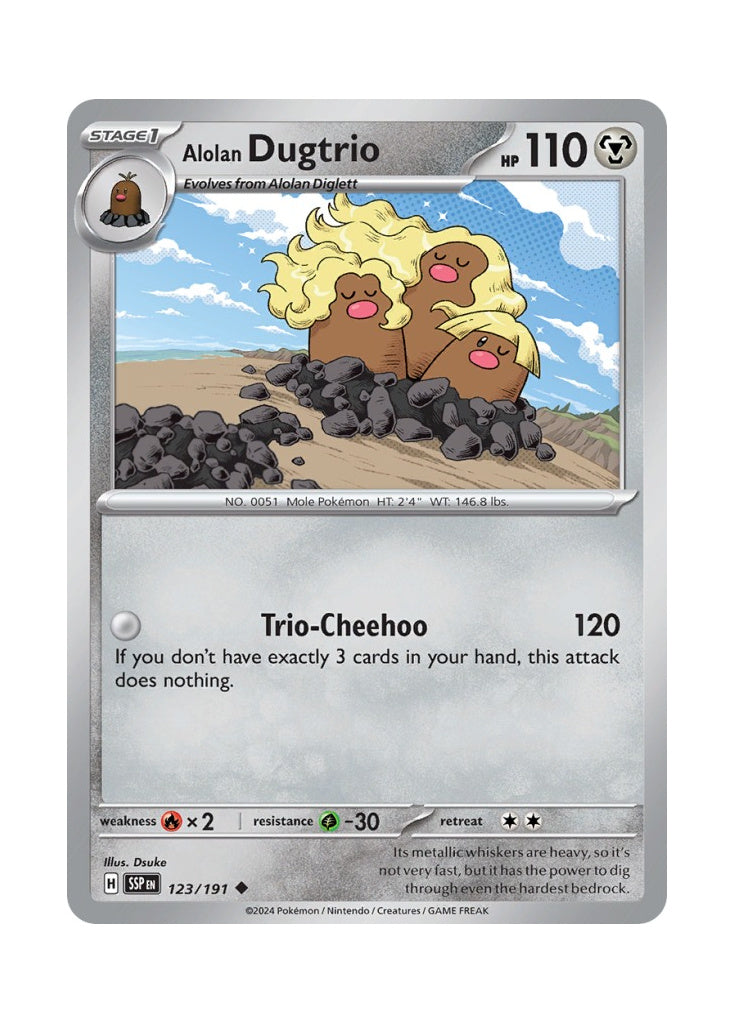 Alolan Dugtrio – Surging Sparks (123)