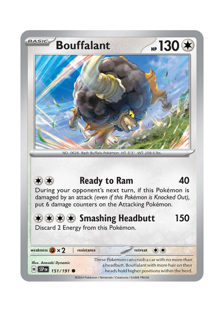 Bouffalant – Surging Sparks (151)
