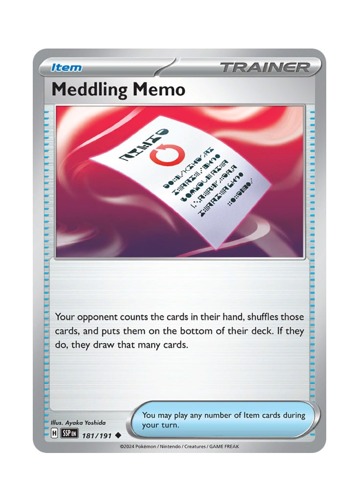 Meddling Memo – Surging Sparks (181)