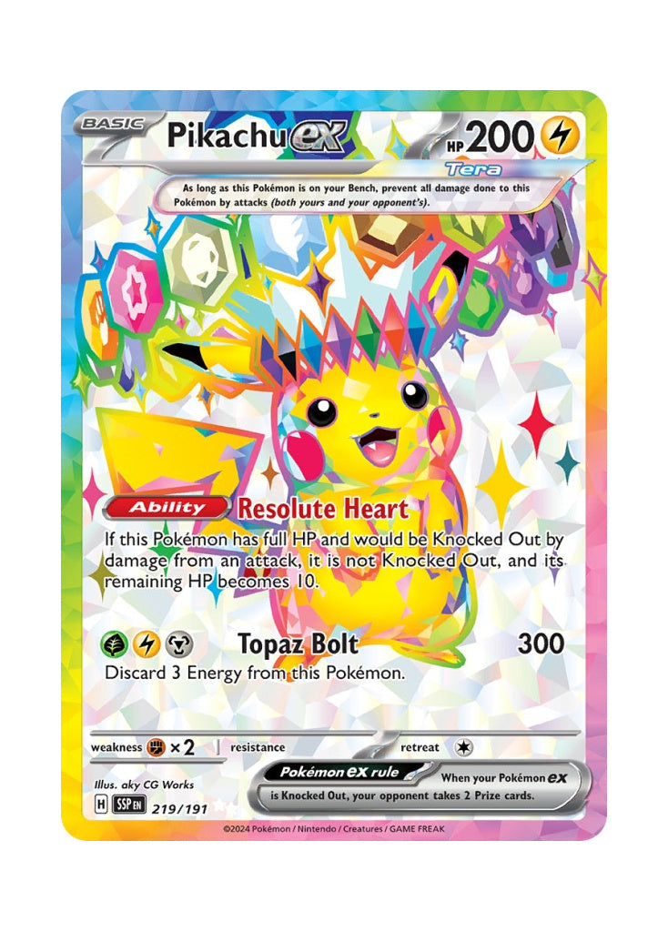 Pikachu ex – Surging Sparks (219)