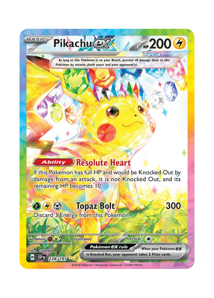 Pikachu ex – Surging Sparks (238)