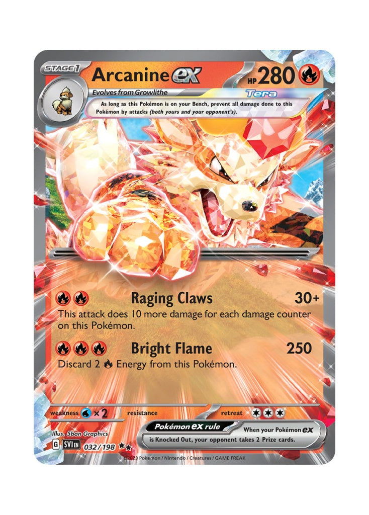 Arcanine ex – Scarlet & Violet (032)