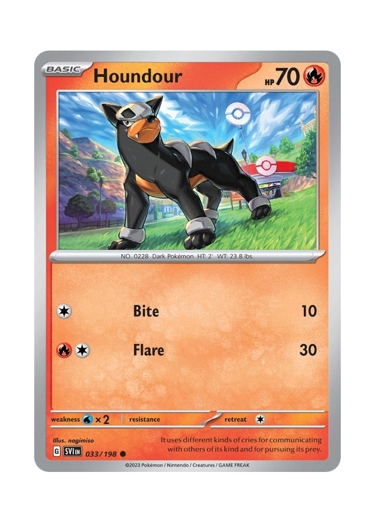 Houndour – Scarlet & Violet (033)