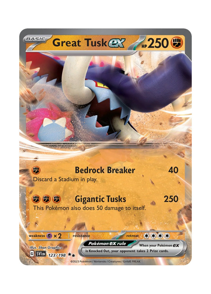 Great Tusk ex – Scarlet & Violet (123)