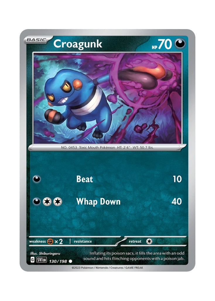 Croagunk – Scarlet & Violet (130)