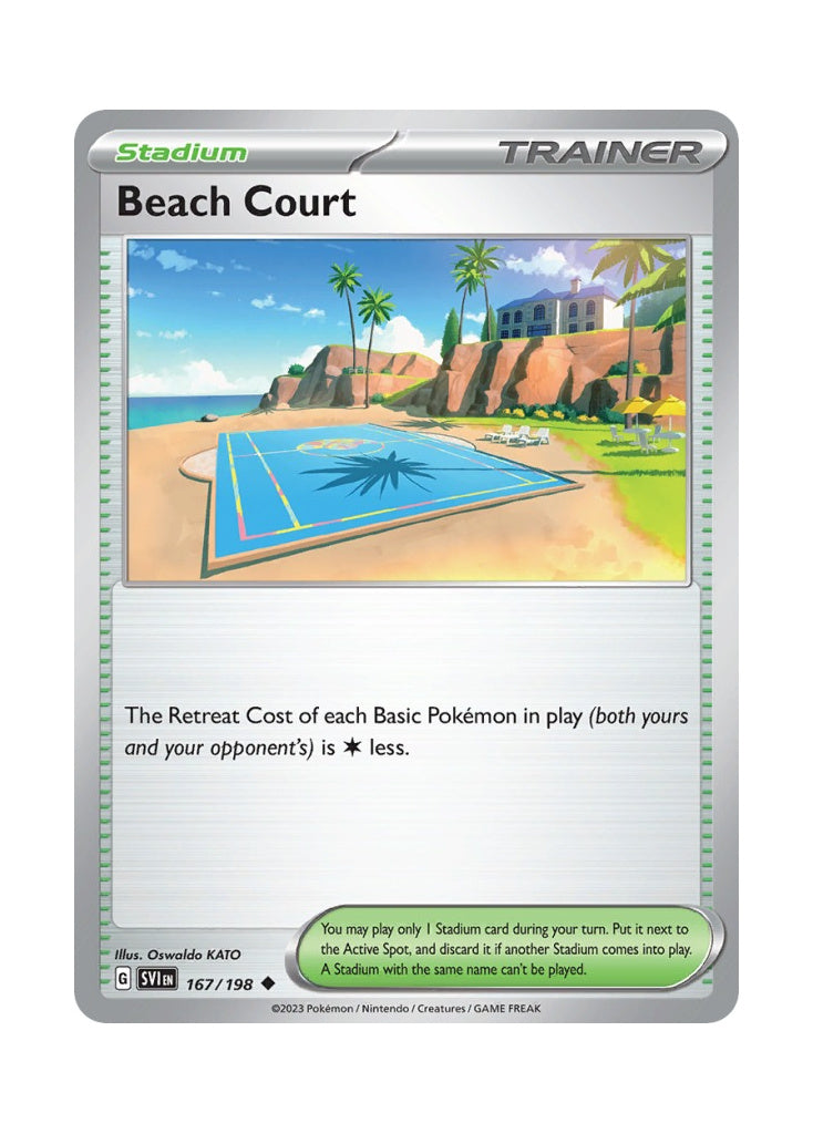 Beach Court – Scarlet & Violet (167)
