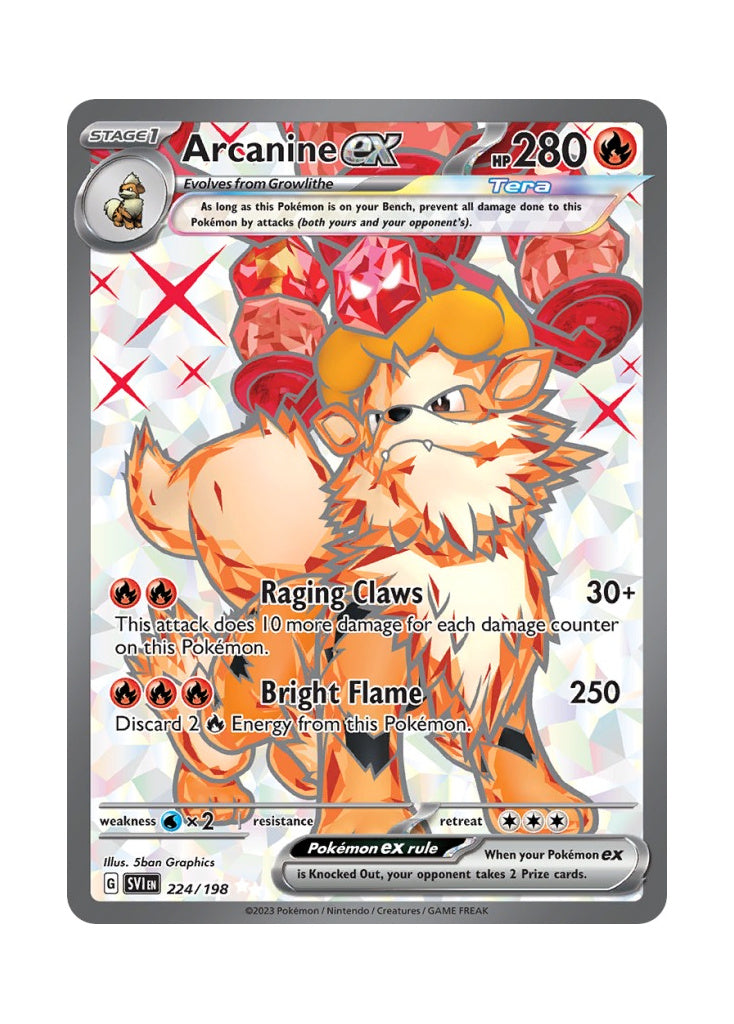 Arcanine ex – Scarlet & Violet (224)