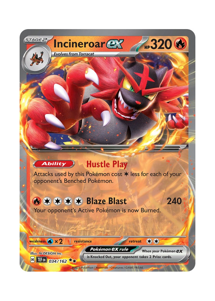 Incineroar ex – Temporal Forces (034)