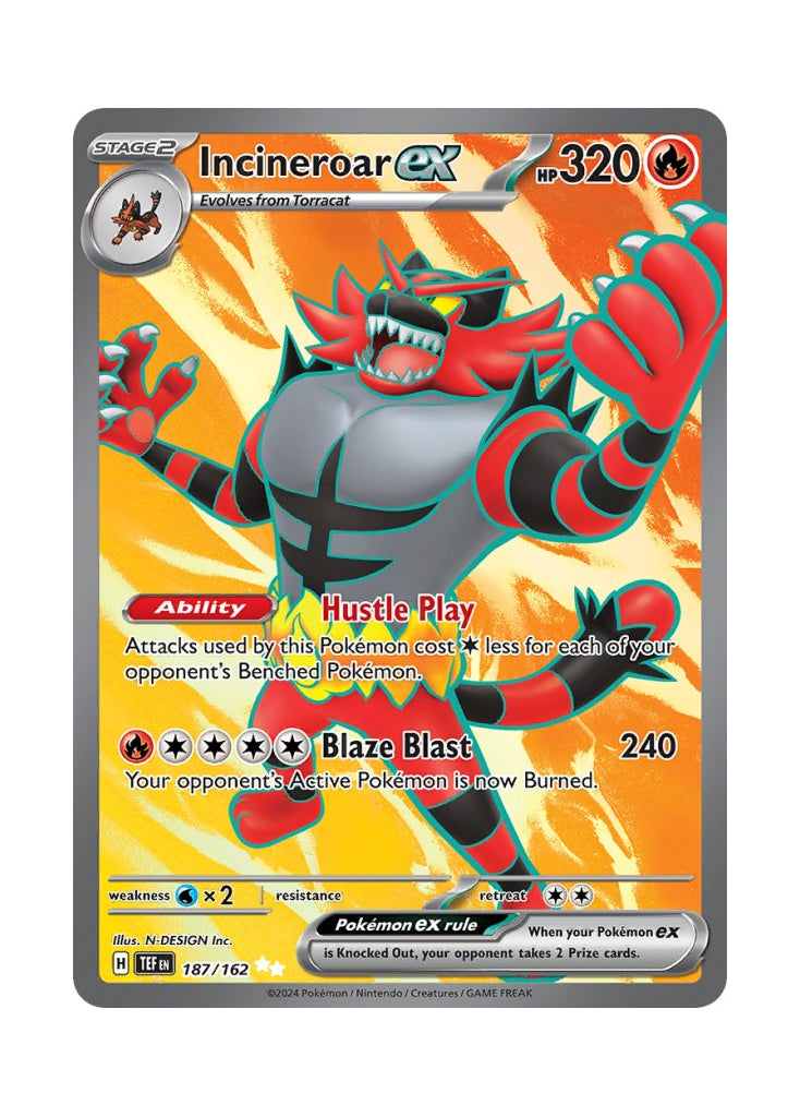 Incineroar ex – Temporal Forces (187)