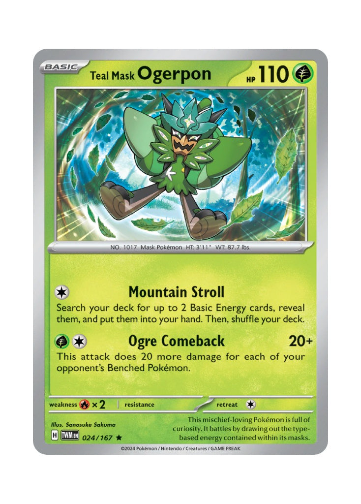 Teal Mask Ogerpon – Twilight Masquerade (024)