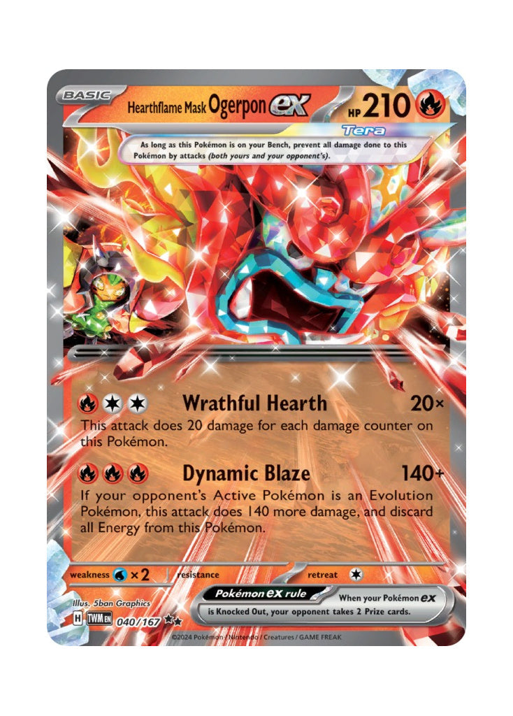 Hearthflame Mask Ogerpon ex – Twilight Masquerade (040)