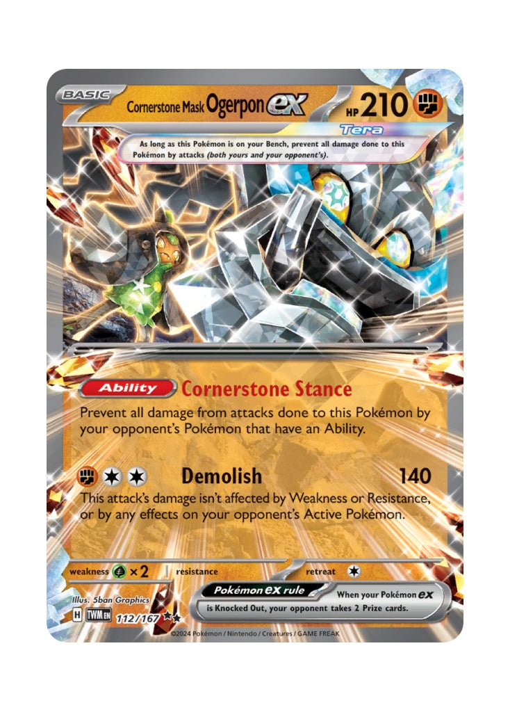 Cornerstone Mask Ogerpon ex – Twilight Masquerade (112)