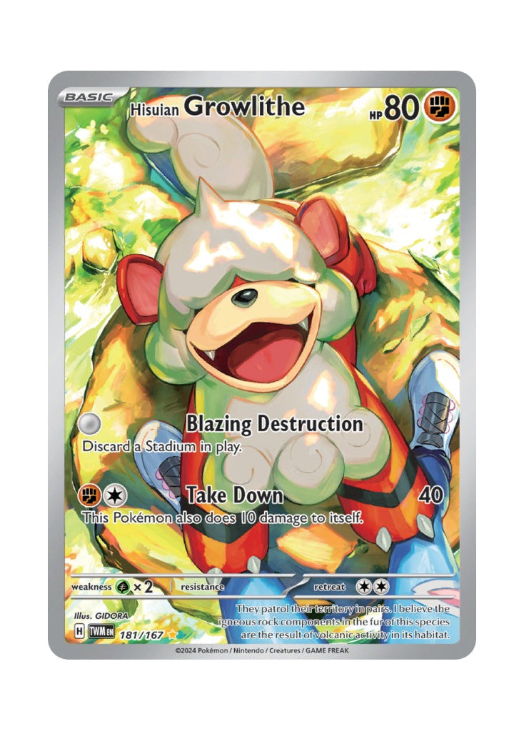 Hisuian Growlithe – Twilight Masquerade (181)