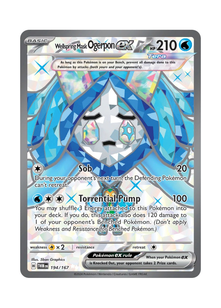 Wellspring Mask Ogerpon ex – Twilight Masquerade (194)