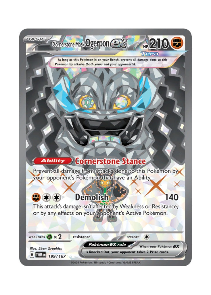 Cornerstone Mask Ogerpon ex – Twilight Masquerade (199)