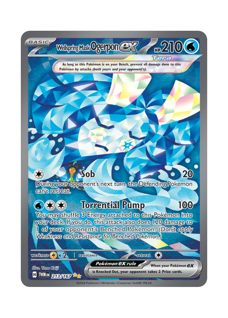 Wellspring Mask Ogerpon ex – Twilight Masquerade (213)