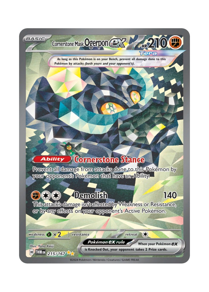 Cornerstone Mask Ogerpon ex – Twilight Masquerade (215)