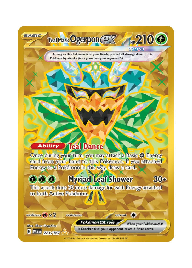 Teal Mask Ogerpon ex – Twilight Masquerade (221)