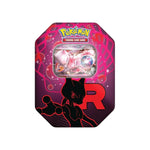 Team Rocket Tin — Team Rocket's Mewtwo ex (Vertical) (Sealed) — English — Cardelle